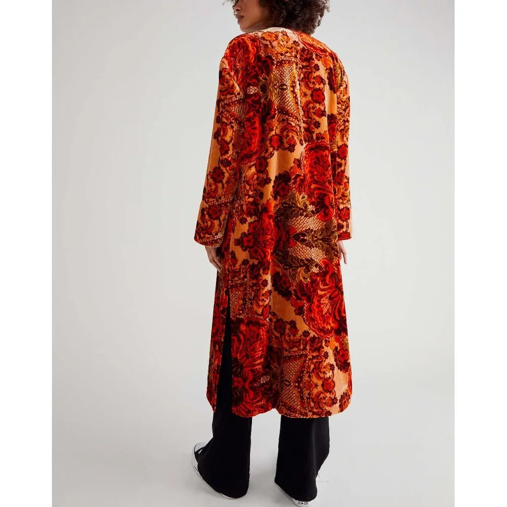 NWT Free People Mirabella Duster / Citron Combo - Picture 2 of 9